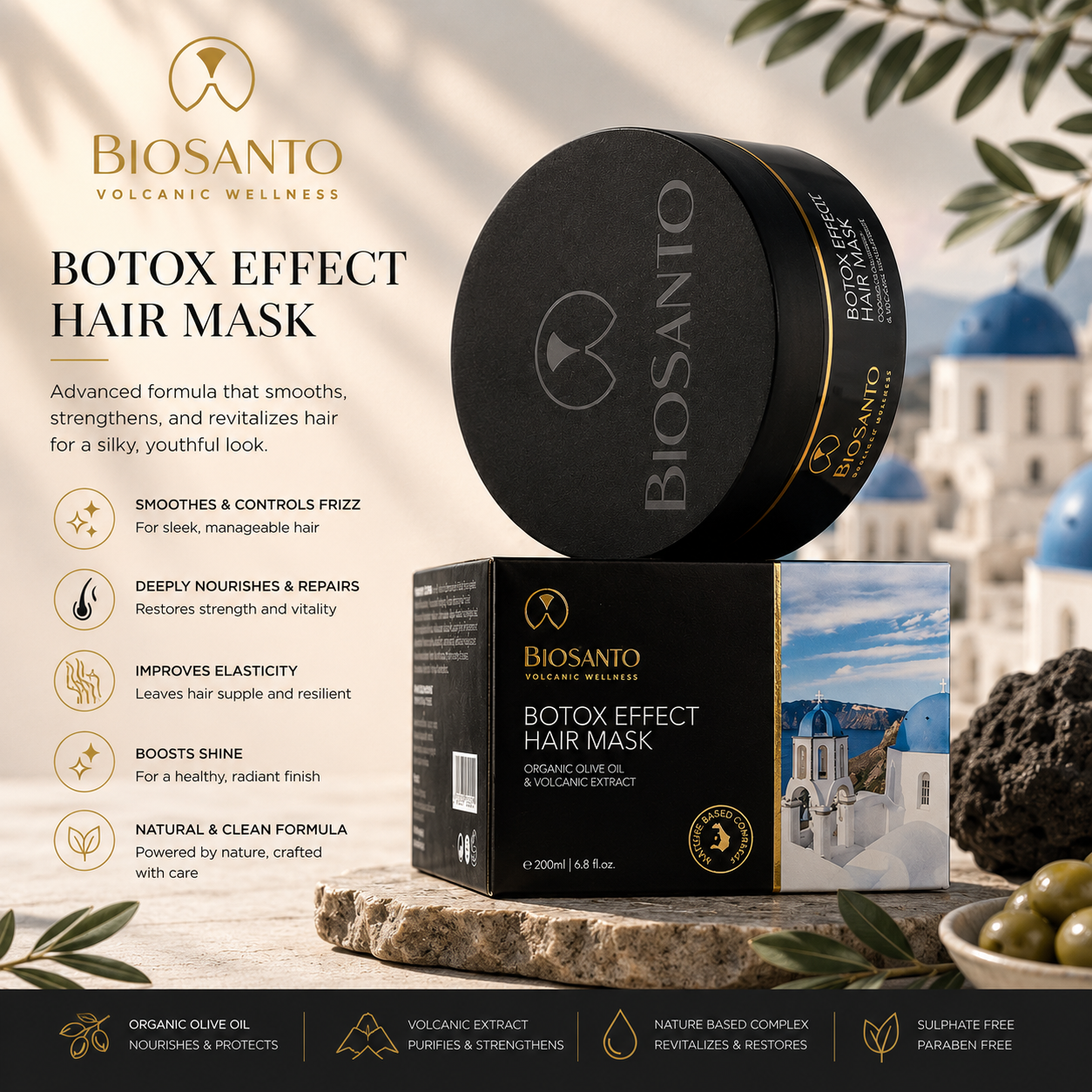 BIOSANTO - Botox Effect Hair Mask 200ml