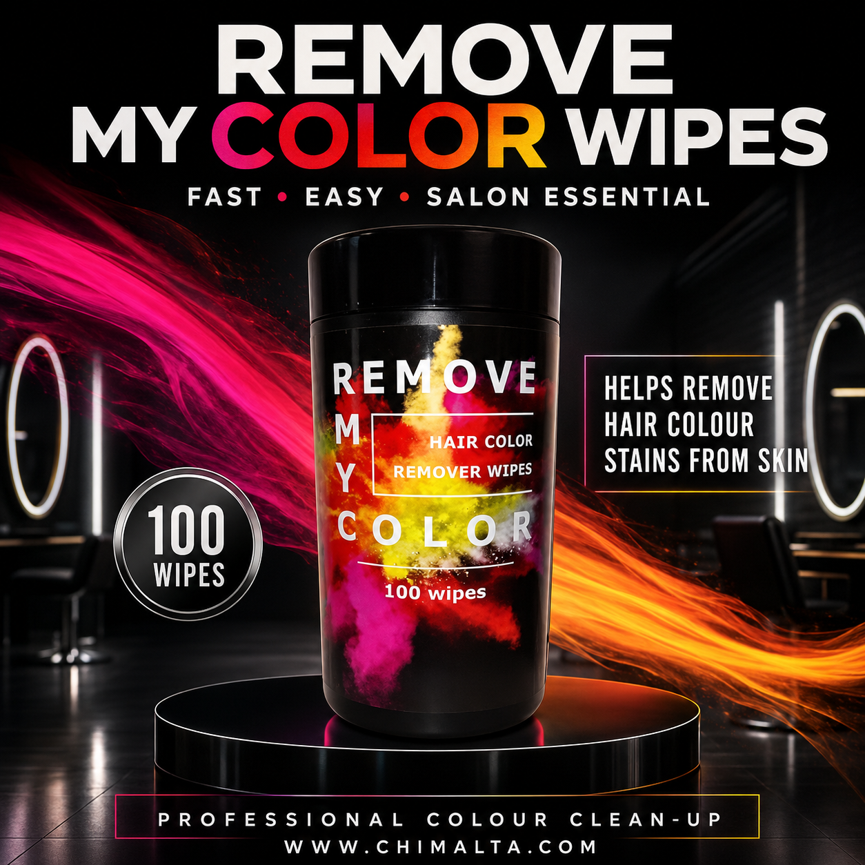 REMOVE MY COLOR-WIPES 100pcs  Ml