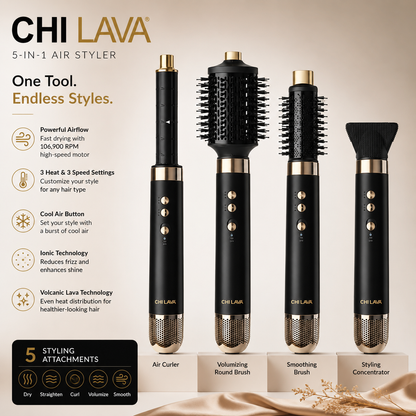 Black Lava AirGlam Multi-Styler