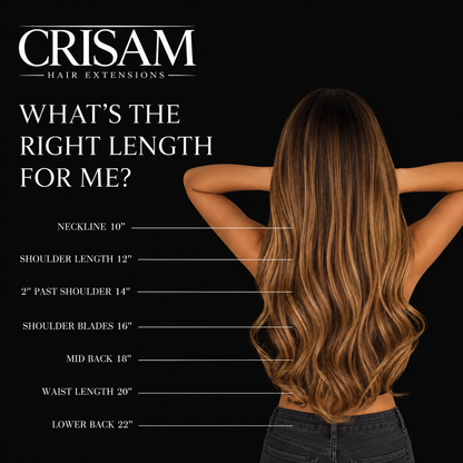 CRISAM® Clip-On Hair Extensions – 20 Inch – 200g – Light Blonde