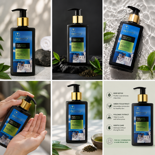 BIOSANTO Detox Face Liquid Soap 200ml