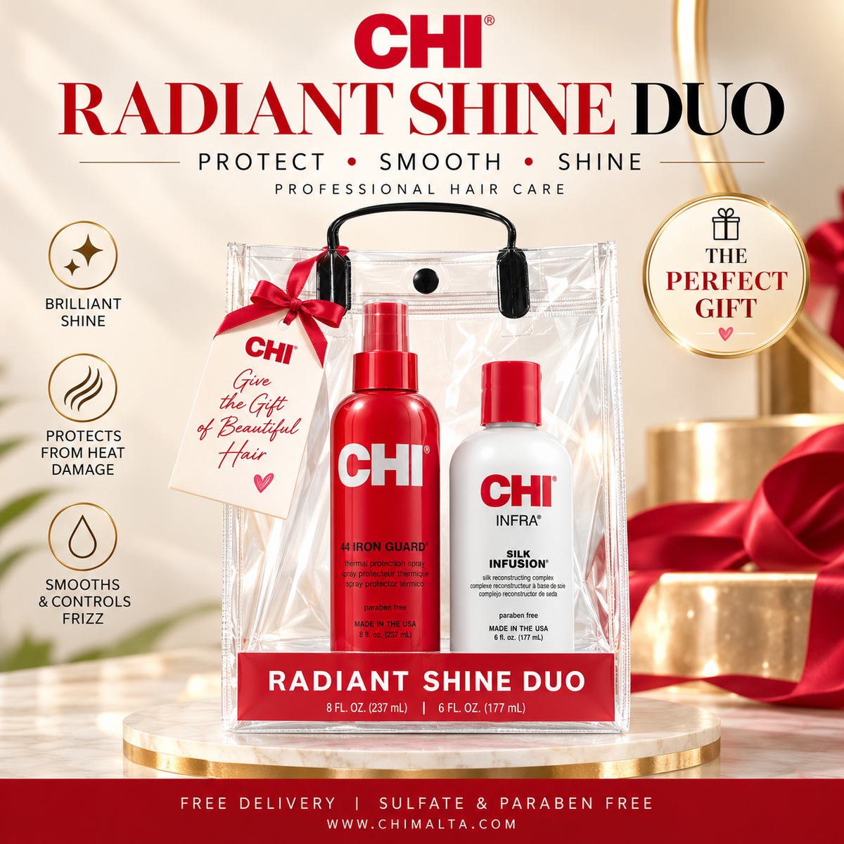 Chi Styling Radiant Shine Duo Bag 2-Pc. Value Set - 6 Oz.