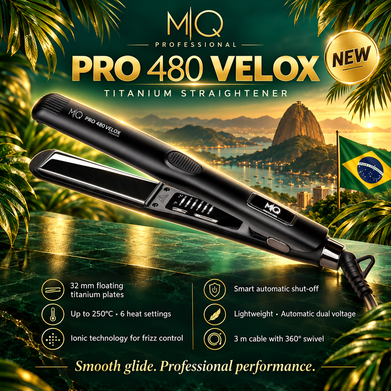 MQ HAIR PRO 480 'VELOX' TITANIUM HAIR STRAIGHTENER