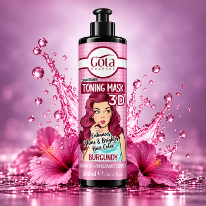 BRAZIL Gota 3D BURGUNDY Toning Mask – 300ml