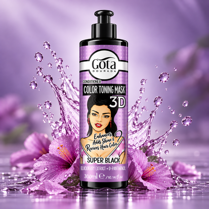 BRAZIL Gota 3D Super Black Toning Mask – 300ml