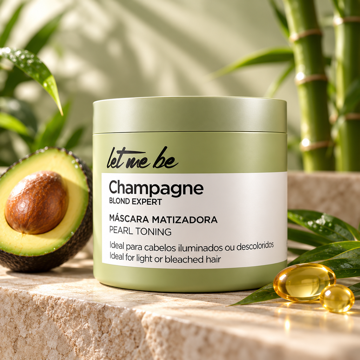 Let me be - Champagne Blond Expert Toning Mask Pearly Effect 500g
