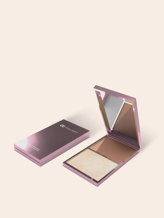 COCOA BROWN CREAM BRONZER AND HIGHLIGHTER PALLETE