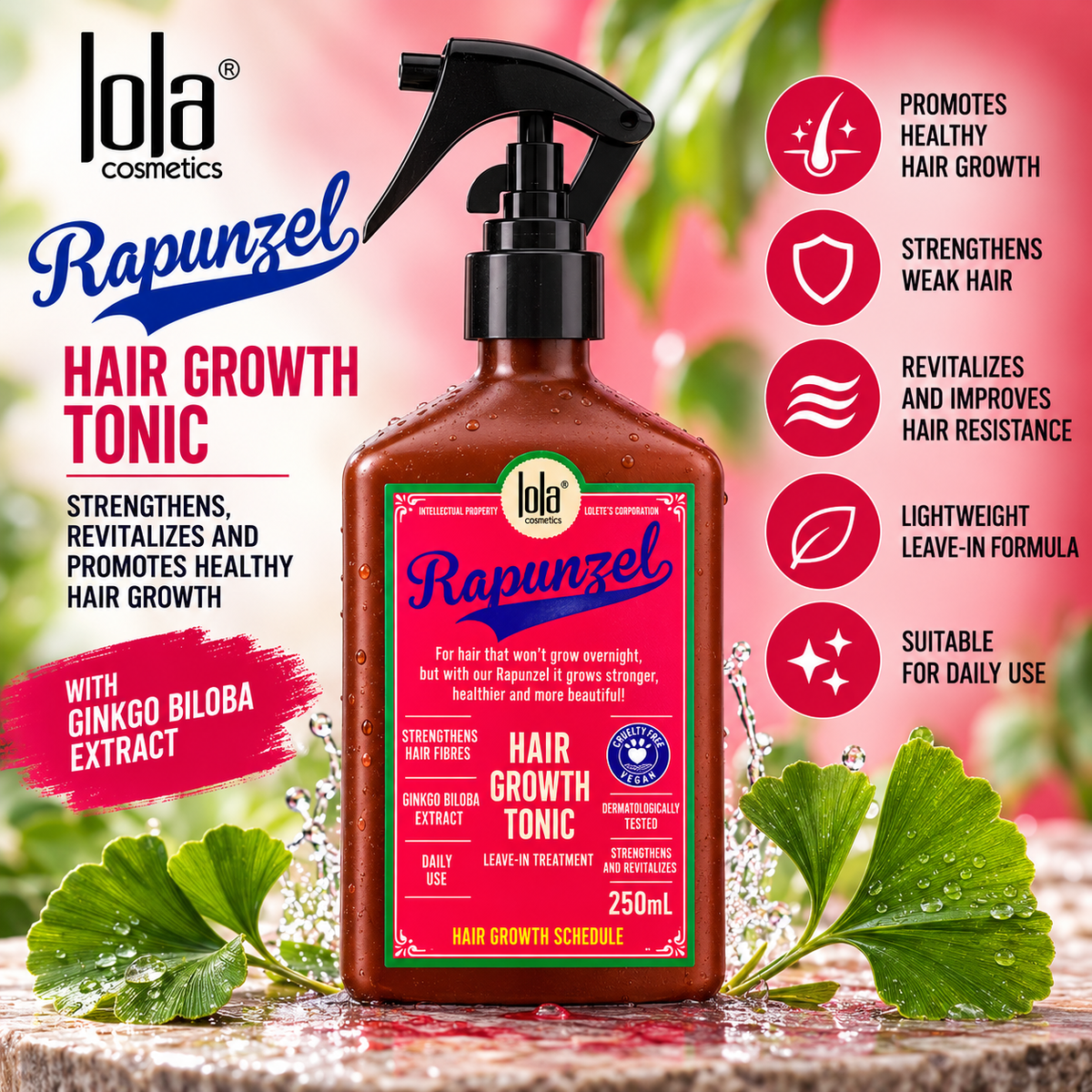 BRAZIL Lola Cosmetics Rapunzel Hair Growth Tonic – 250ml
