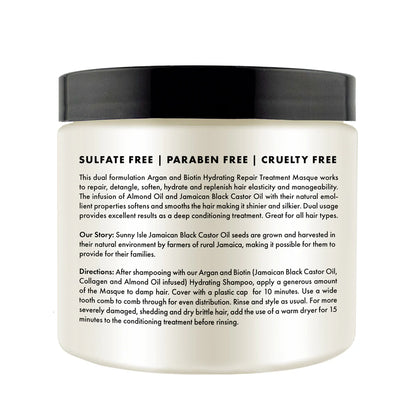 Sunny Isle Argan & Biotin Deep Hydrating Repair Masque 16oz