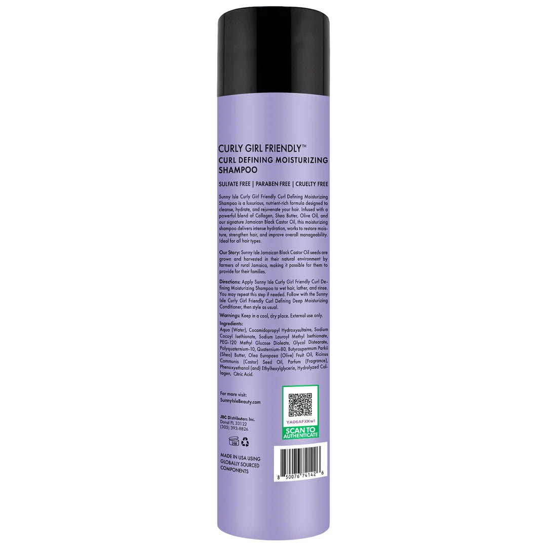 Sunny Isle Curly Girl Friendly Shampoo 10.1z