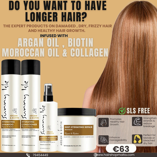 Sunny Isle Argan & Biotin Hydrating set