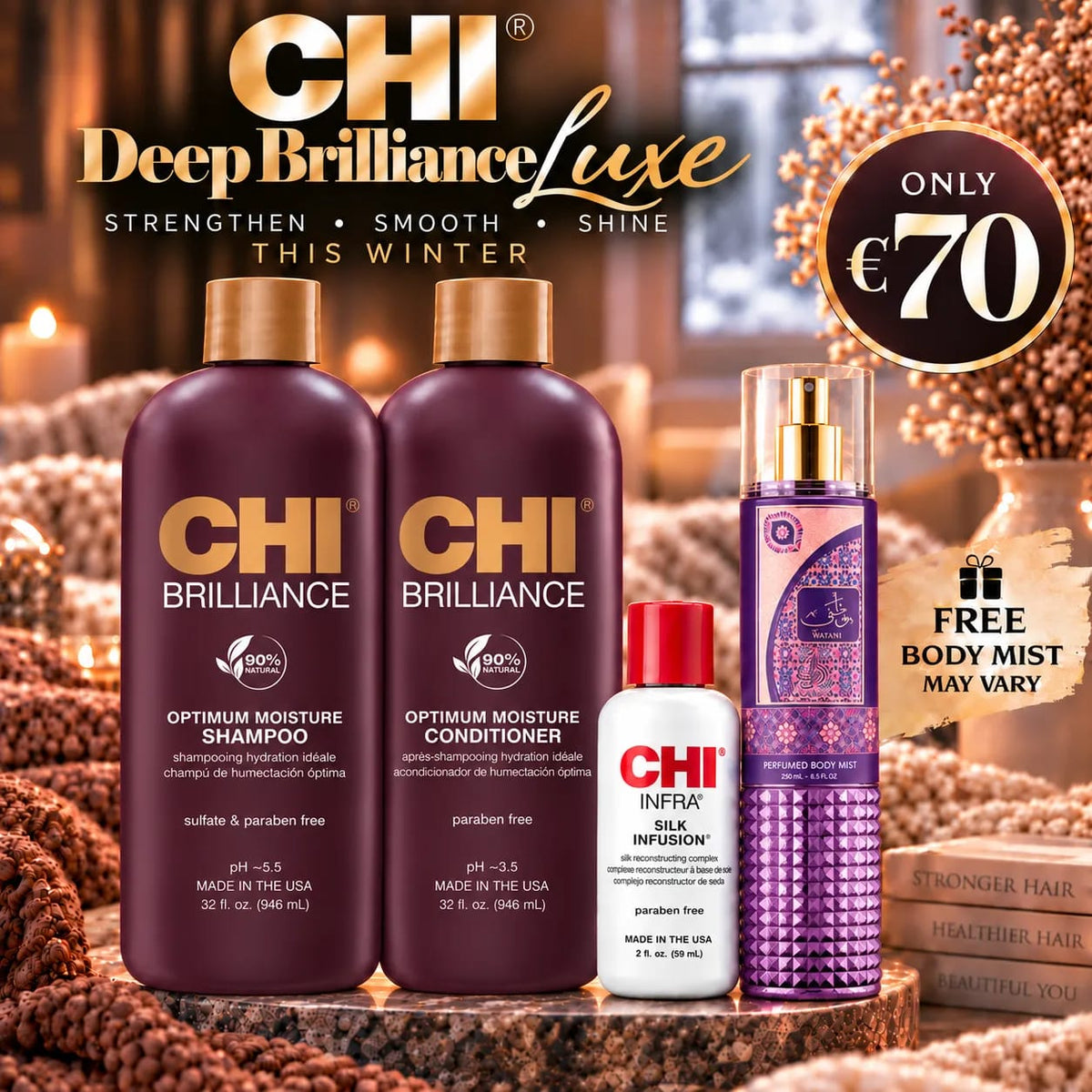 CHI Deep Brilliance LUXE Hair Set
