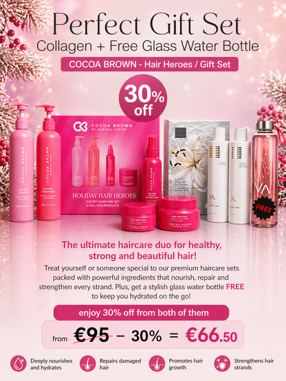 Perfect Gift Sets – Luxury Hair Collagen + Free Glass Water Bottle