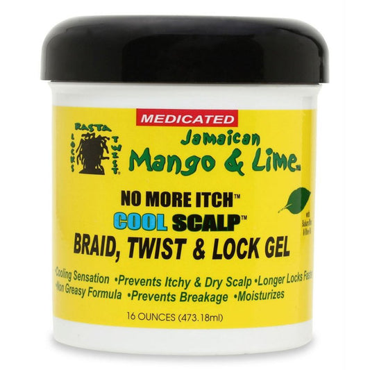Jamaican Mango &amp; Lime No More Itch Cool Scalp Braid, Twist &amp; Lock Gel – 16oz image 0