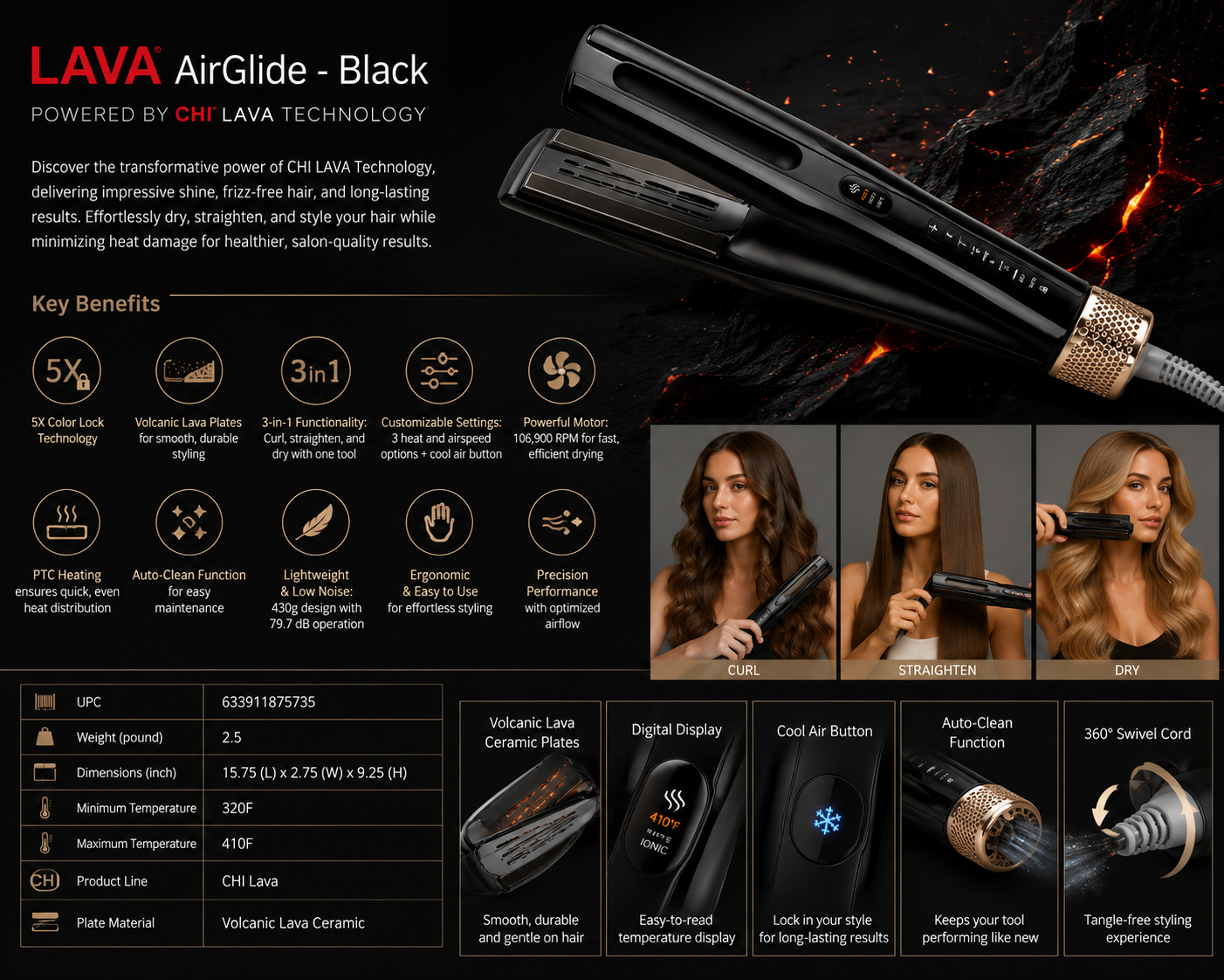 LAVA AirGlide - Black