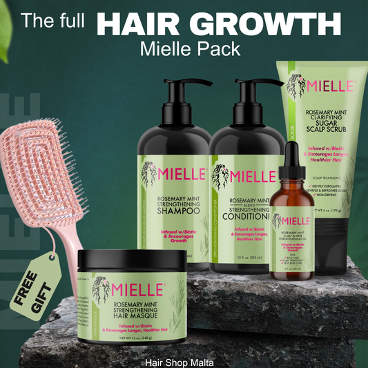 MIELLE THE FULL HAIR GROWTH 5 PRODUCTS + Free Brush